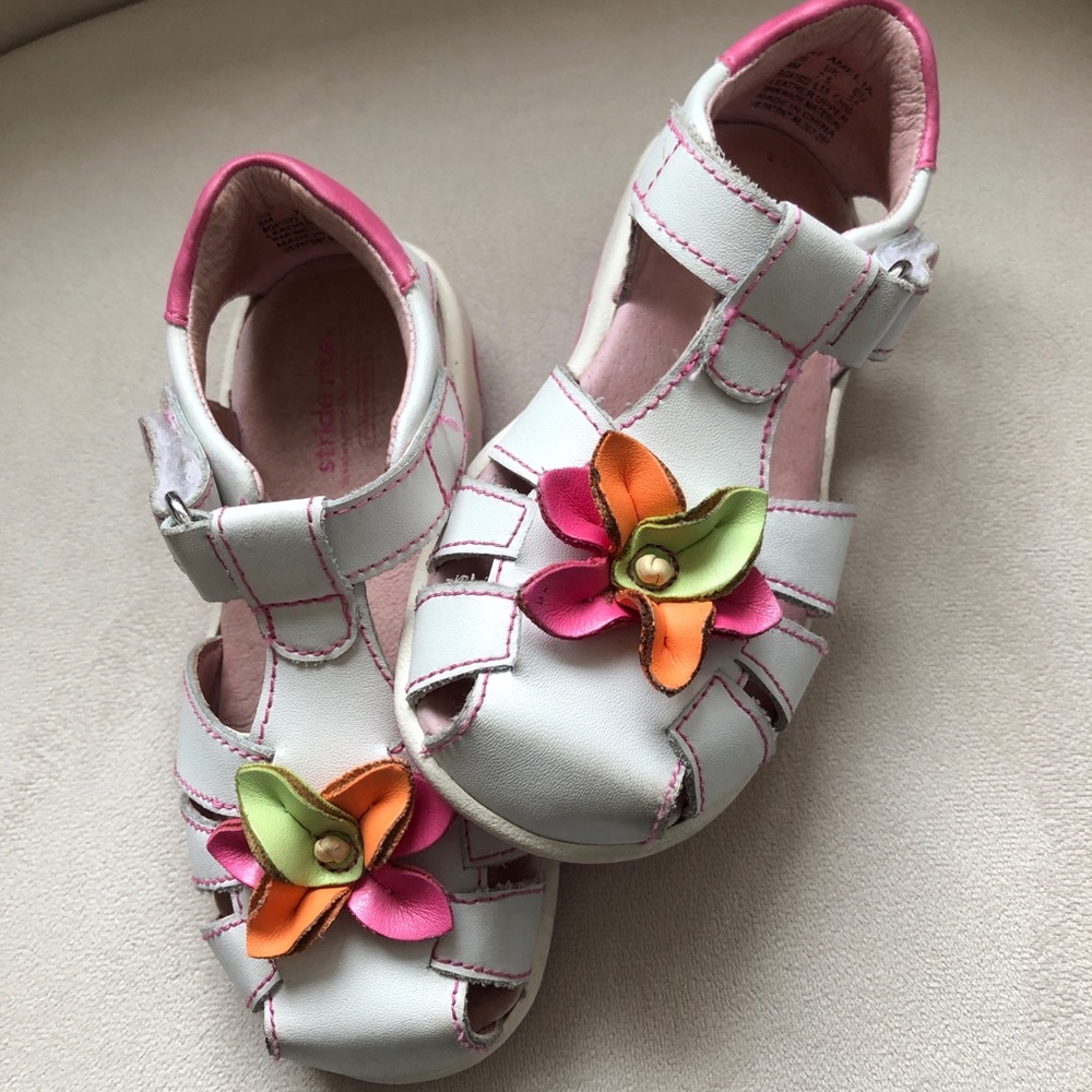stride rite TODDLER GIRL white summer sandal
